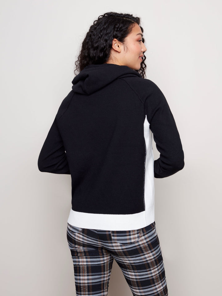 Plush Hooded Knit Top