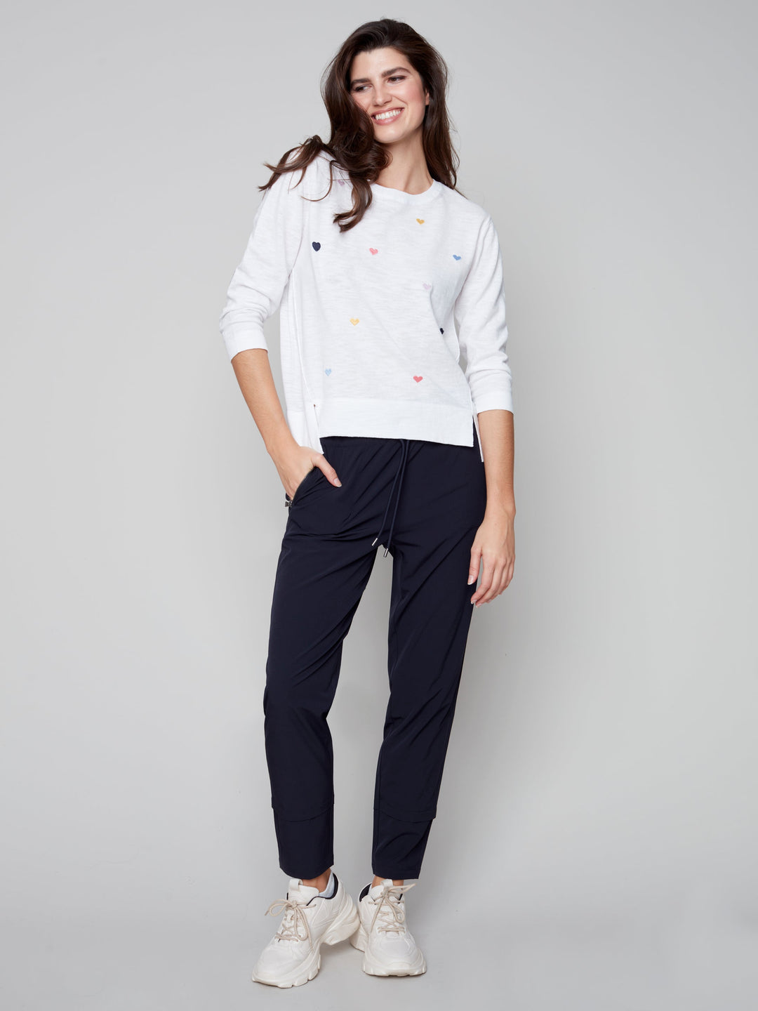 Long Sleeve Hearts Top