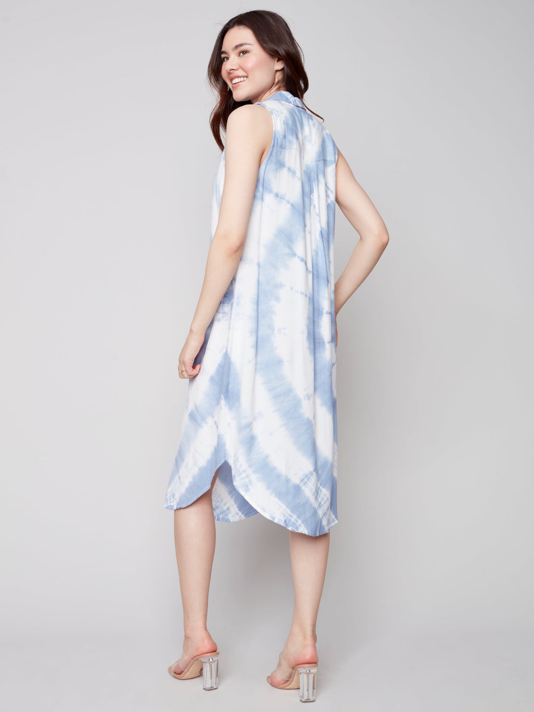 Sleeveless Tie Dye Maxi Dress