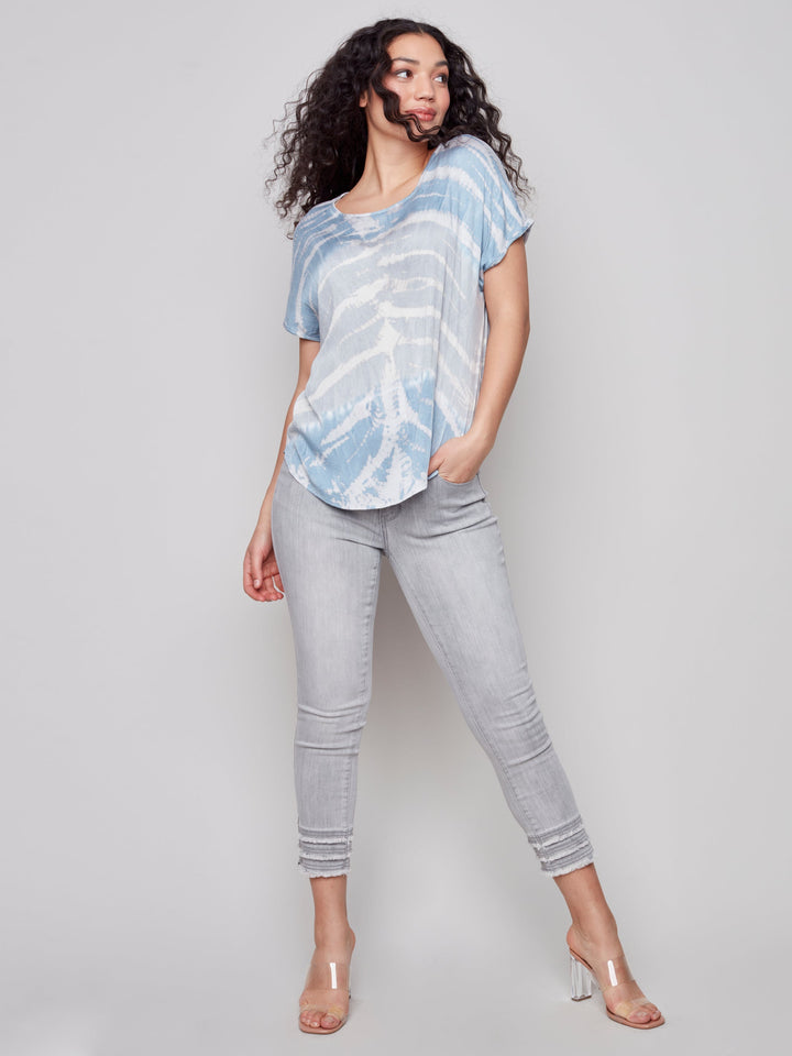 Tie Dye Short Sleeve Top