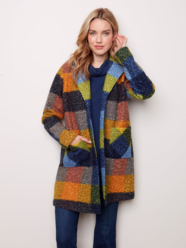 Plaid Boucle Great Jacket