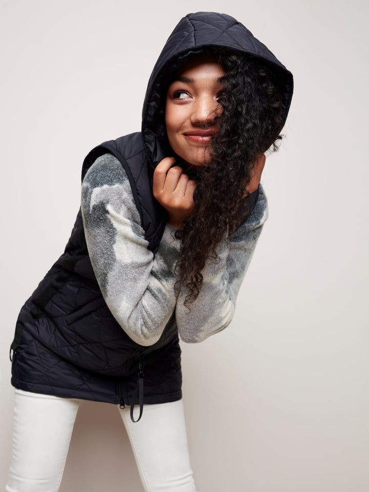 Quilted Puffer Zip Vest