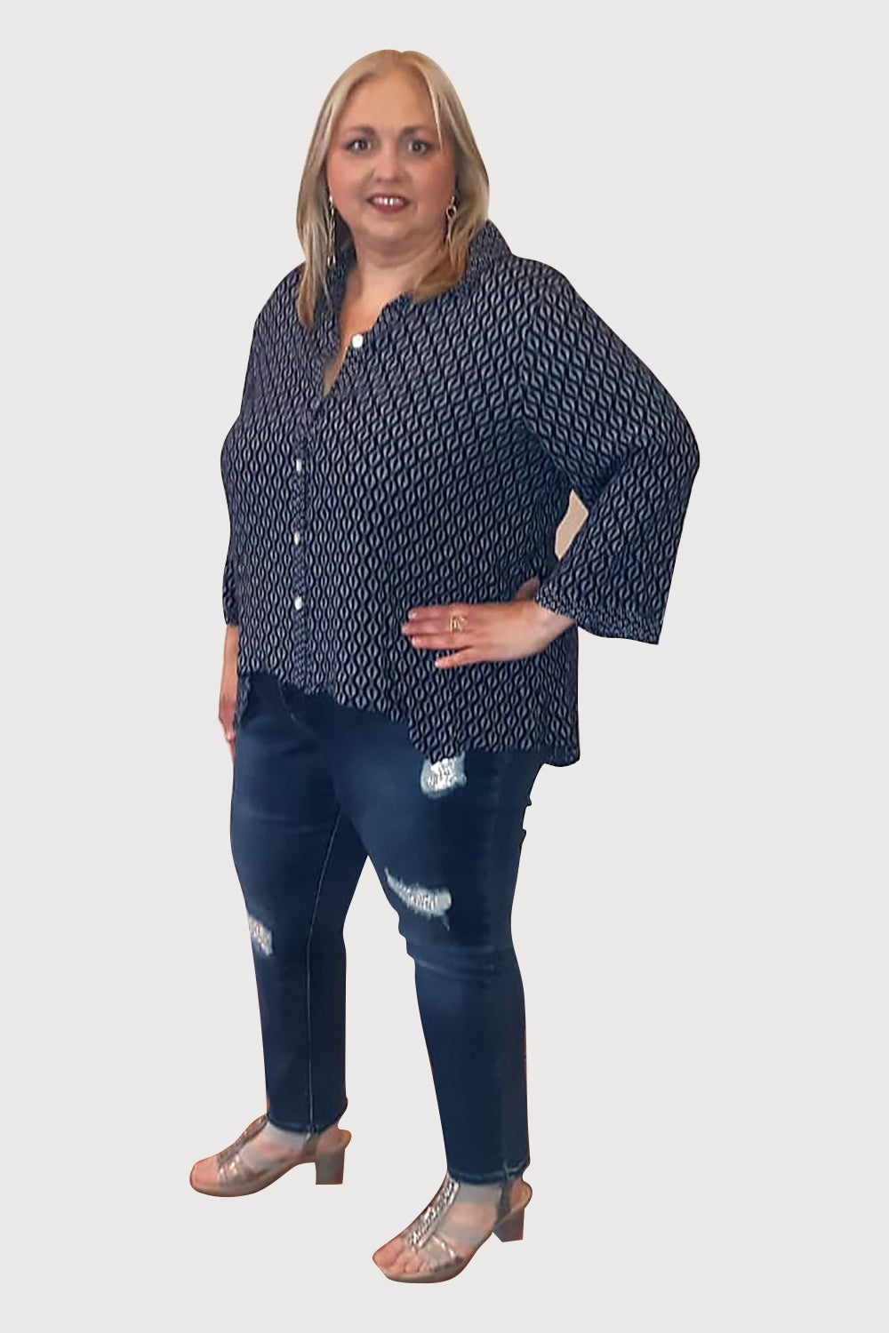 Long Diamond Blouse