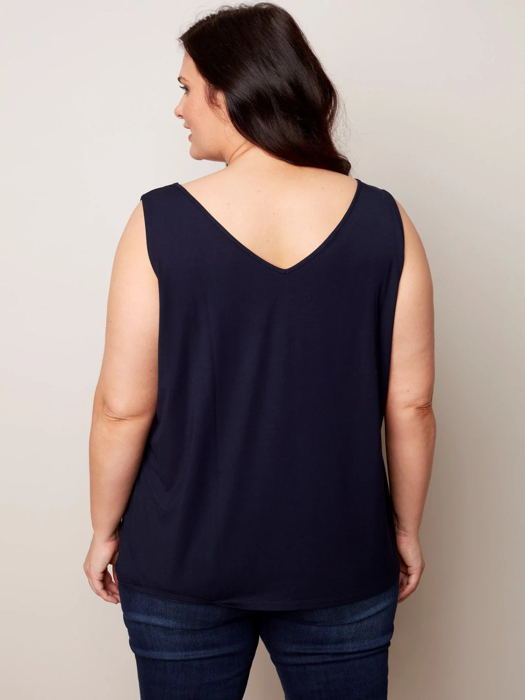 P/S Stretch Bamboo V-Neck Tank