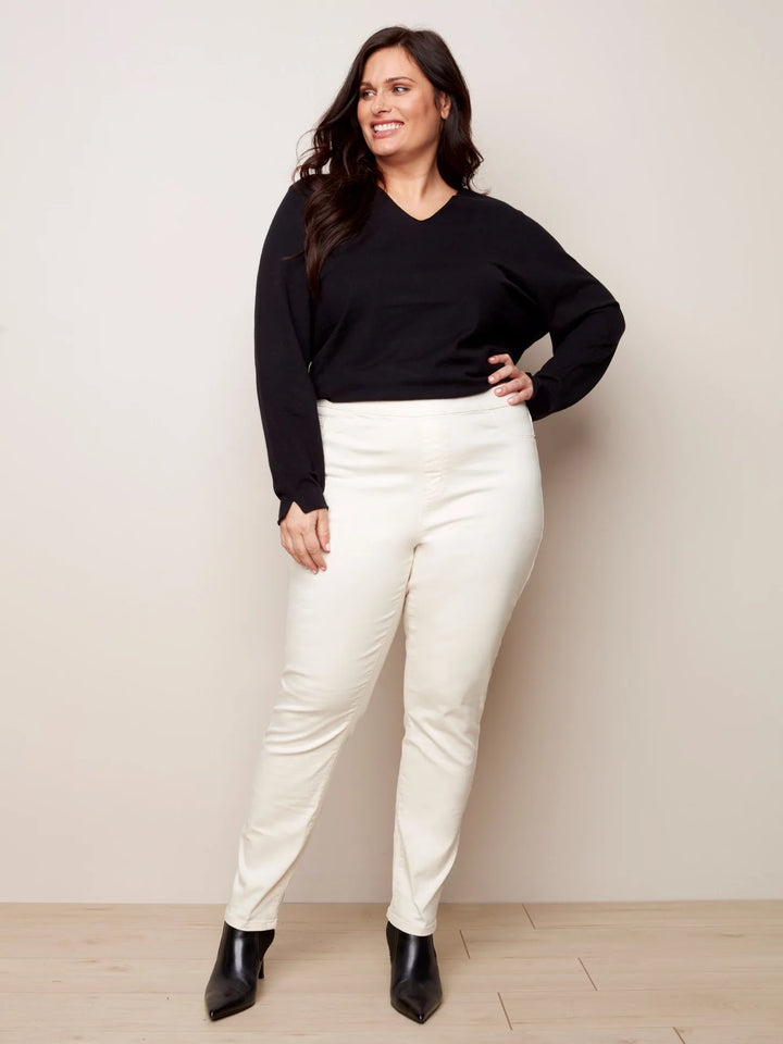 Great Cotton Twill Pull On Pant