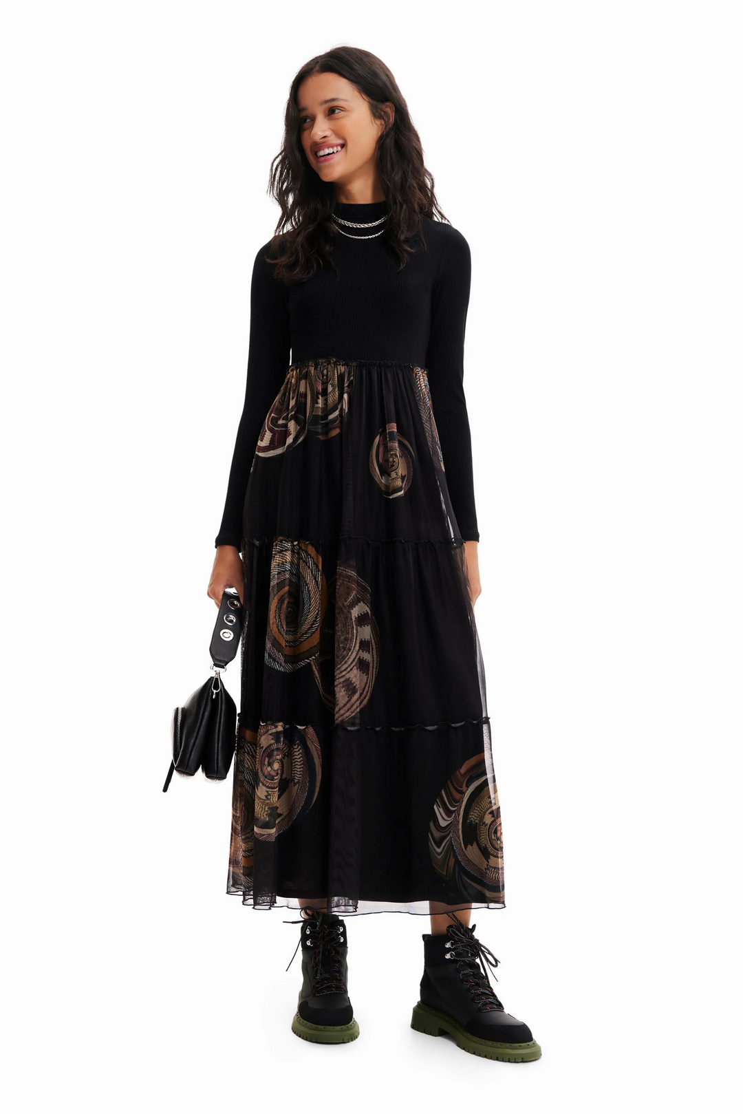 Combo Print Dress