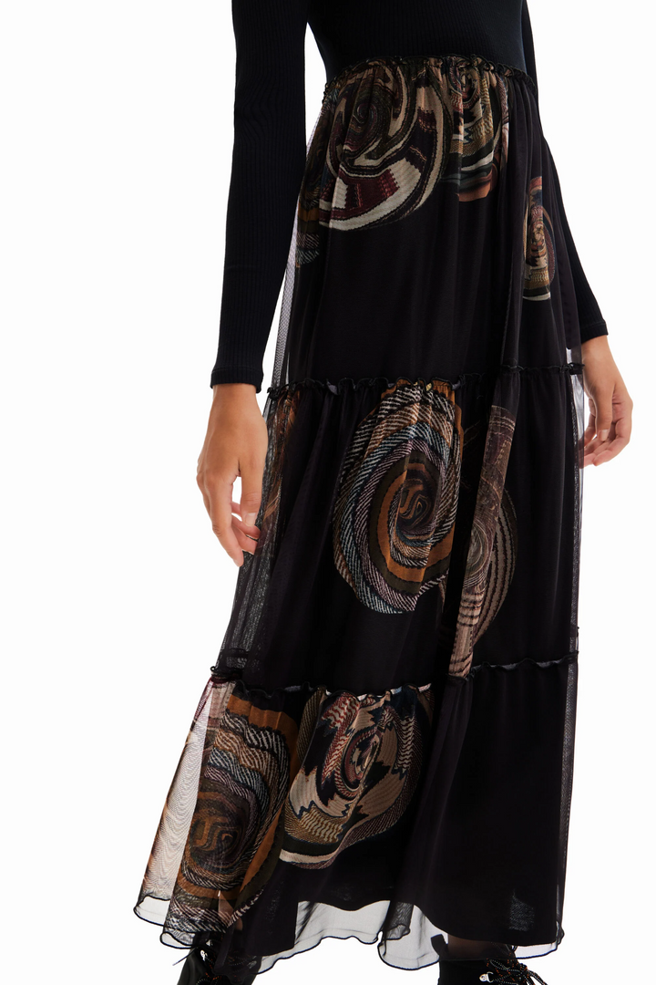 Combo Print Dress