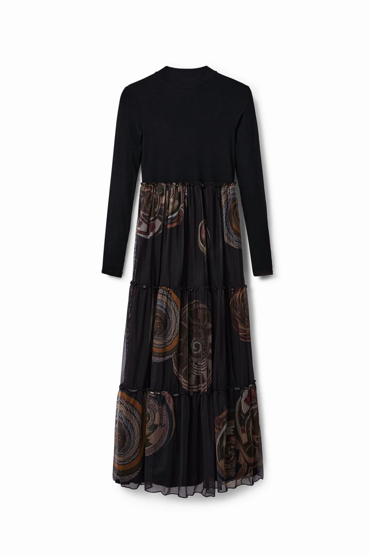 Combo Print Dress